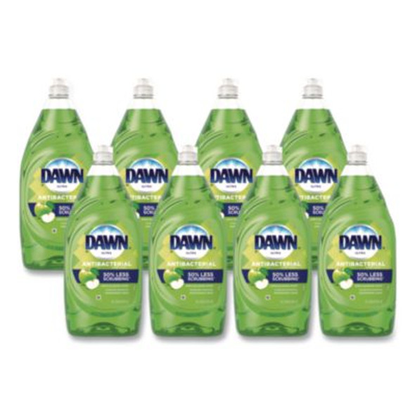 Ultra Antibacterial Dishwashing Liquid, Apple Blossom Scent, 38 Oz Bottle, 8/Carton