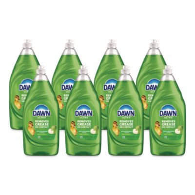 Ultra Antibacterial Dishwashing Liquid, Apple Blossom Scent, 38 Oz Bottle, 8/Carton