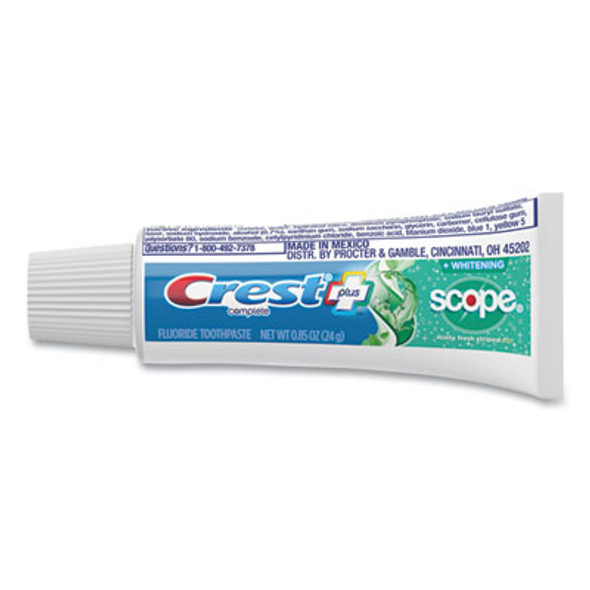 Complete Whitening Toothpaste + Scope, Mint, 0.85 Oz Tube, 72/Carton