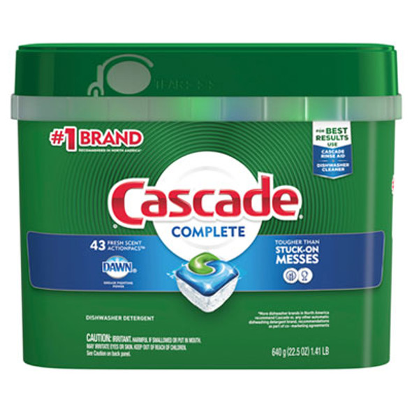 Actionpacs, Fresh Scent, 22.5 Oz Tub, 43/Tub, 6 Tubs/Carton