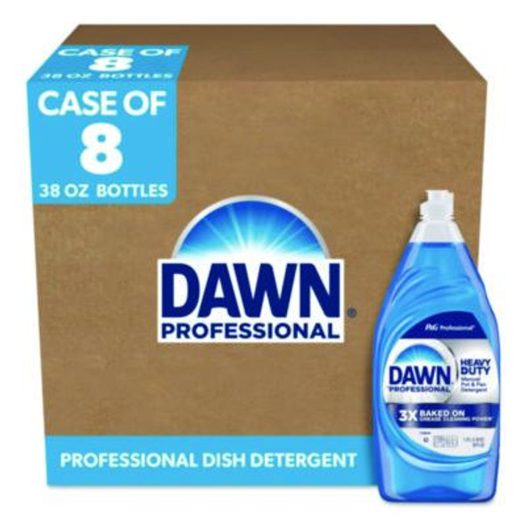 Heavy-Duty Manual Pot/Pan Dish Detergent, Original Scent, 38 Oz Bottle, 8/Carton