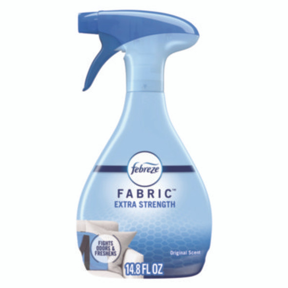 Fabric Refresher/Odor Eliminator, Extra Strength, Original, 14.8 Oz Spray Bottle, 8/Carton