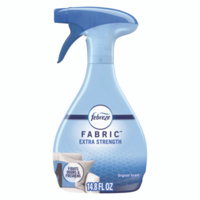 Fabric Refresher/Odor Eliminator, Extra Strength, Original, 14.8 Oz Spray Bottle, 8/Carton
