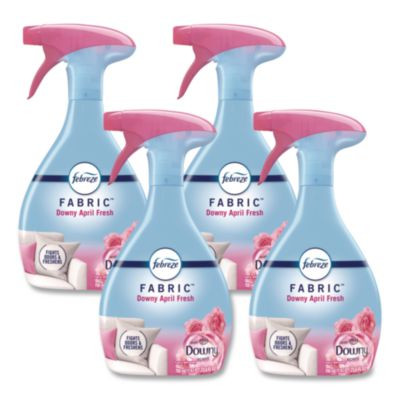 Fabric Refresher/Odor Eliminator, Downy April Fresh, 23.6 Oz Spray Bottle, 4/Carton