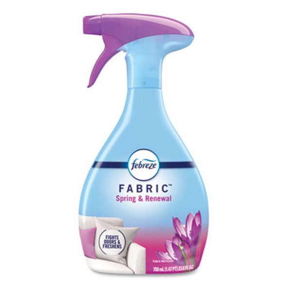 Fabric Refresher/Odor Eliminator, Spring And Renewal, 23.6 Oz Spray Bottle, 4/Carton