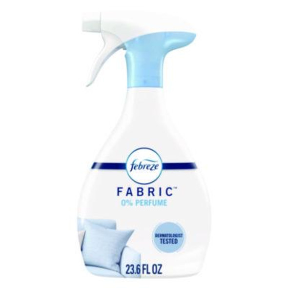 Fabric Refresher/Odor Eliminator, Unscented, 23.6 Oz Spray Bottle, 4/Carton