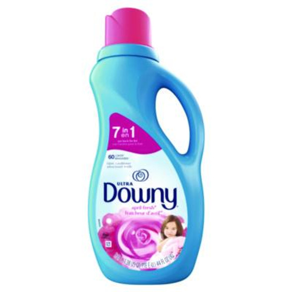 Liquid Fabric Softener, April Fresh, 44 Oz Bottle, 6/Carton