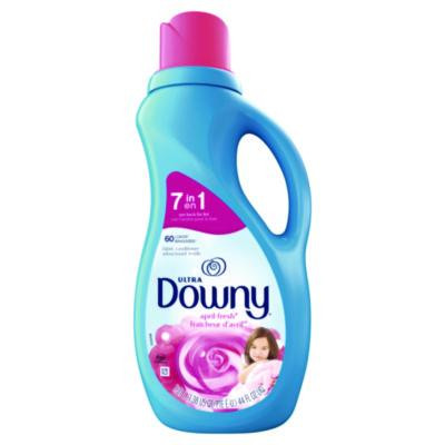 Liquid Fabric Softener, April Fresh Scent, 44 Oz Bottle, 6/Carton