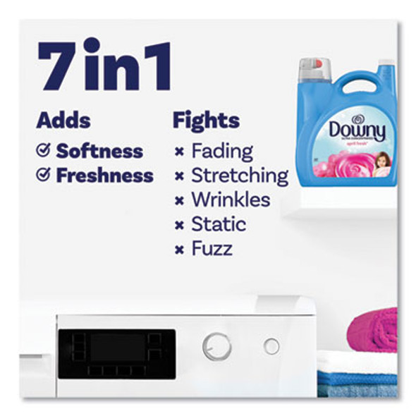 Liquid Fabric Softener, April Fresh, 140 Oz Bottle, 4/Carton