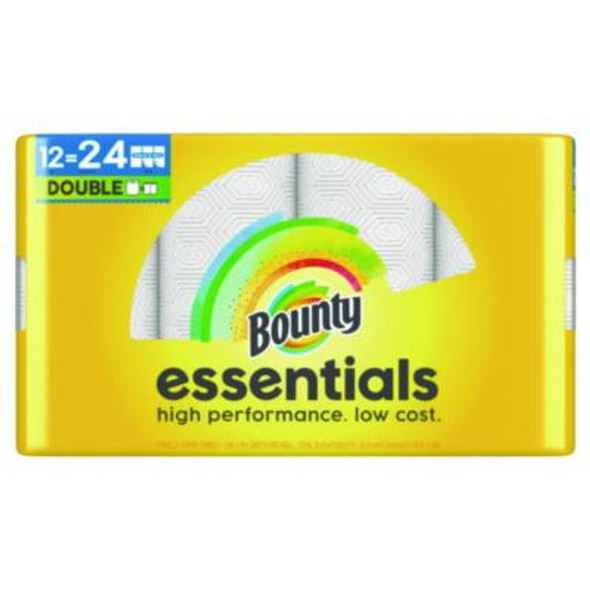 Essentials Select-A-Size Kitchen Roll Paper Towels, 2-Ply, 108 Sheets/Roll, 12 Rolls/Carton