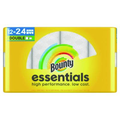 Essentials Select-A-Size Kitchen Roll Paper Towels, 2-Ply, 108 Sheets/Roll, 12 Rolls/Carton