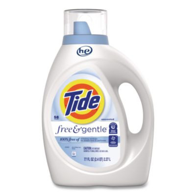 Free And Gentle Liquid Laundry Detergent, He Compatible, 58 Loads, 77 Oz Bottle, 4/Carton