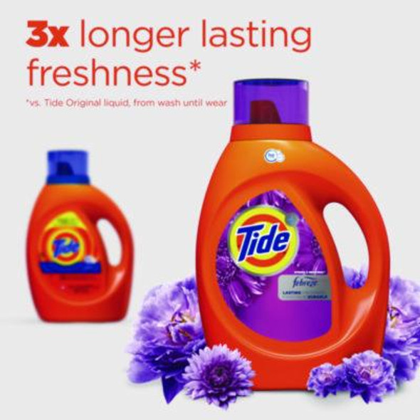 Plus Febreze He Liquid Laundry Detergent, Spring And Renewal, 84 Oz Bottle