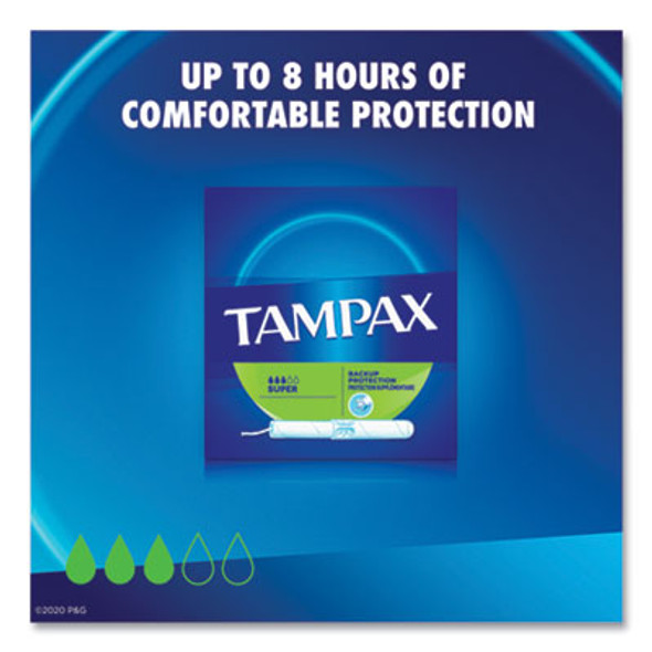 Cardboard Applicator Tampons, Super, 10/Box