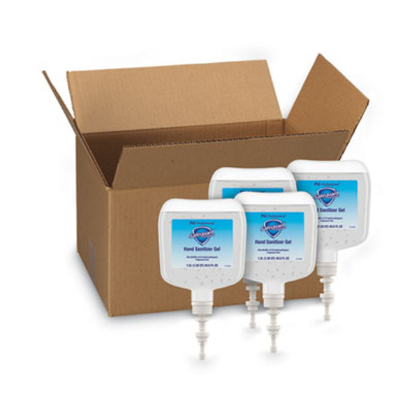 Antibacterial Gel Hand Sanitizer, 1,200 Ml Refill, Fragrance-Free, 4/Carton