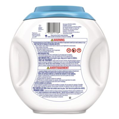 Pods Laundry Detergent, He Compatible, Unscented, 81 Pods/Tub, 4 Tubs/Carton