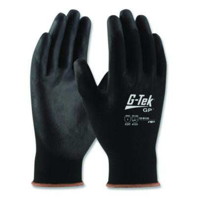Gp Polyurethane-Coated Nylon Gloves, En388: 1111, 10" Long, X-Large, Black, 12 Pairs