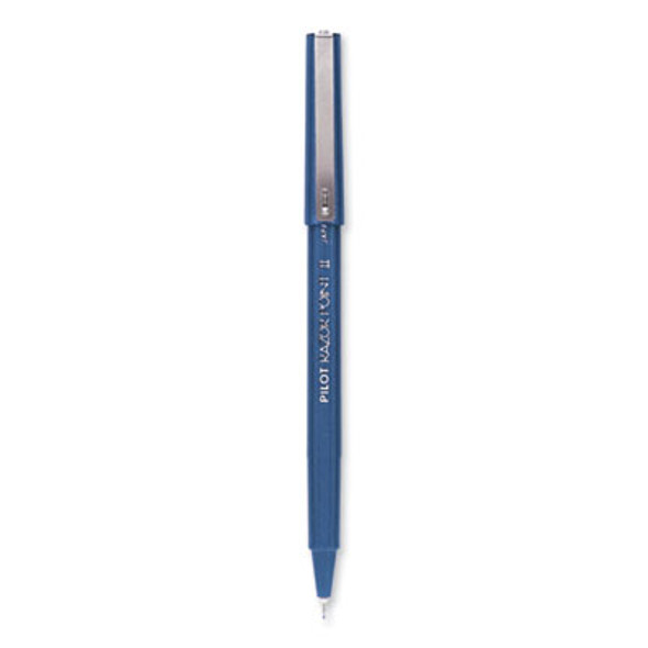 Razor Point Ii Super Fine Line Porous Point Pen, Stick, Ultra-Fine 0.2 Mm, Blue Ink, Blue Barrel, Dozen