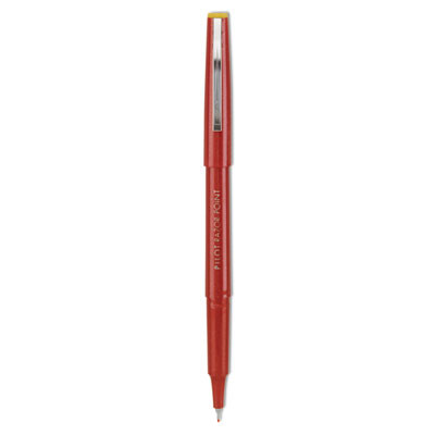 Razor Point Fine Line Porous Point Pen, Stick, Extra-Fine 0.3 Mm, Red Ink, Red Barrel, Dozen