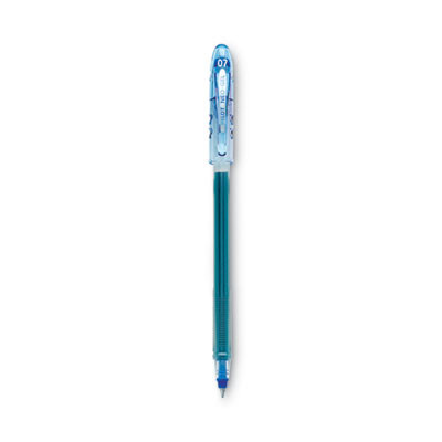 Neo-Gel Gel Pen, Stick, Fine 0.7 Mm, Blue Ink, Translucent Blue Barrel, Dozen