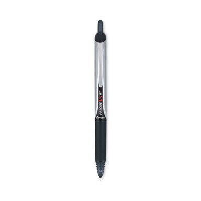 Precise V5Rt Rollerball Pen, Retractable, Extra-Fine 0.5 Mm, Black Ink, Black Barrel