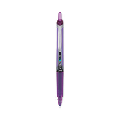 Precise V7Rt Rollerball Pen, Retractable, Fine 0.7 Mm, Purple Ink, Purple Barrel