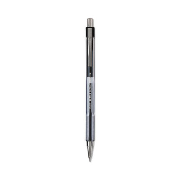 Better Ballpoint Pen, Retractable, Fine 0.7 Mm, Black Ink, Smoke Barrel, Dozen