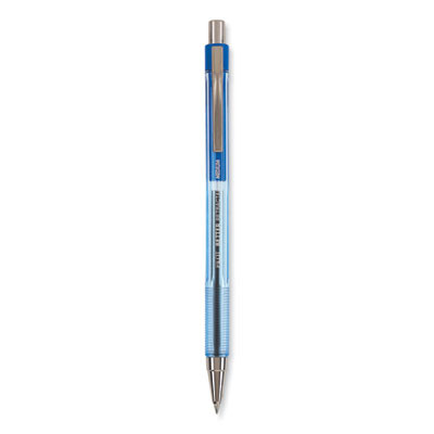 Better Ballpoint Pen, Retractable, Medium 1 Mm, Blue Ink, Translucent Blue Barrel, Dozen
