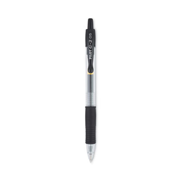 G2 Premium Gel Pen, Retractable, Extra-Fine 0.5 Mm, Black Ink, Smoke/Black Barrel, Dozen