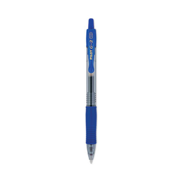 G2 Premium Gel Pen, Retractable, Bold 1 Mm, Blue Ink, Smoke/Blue Barrel, Dozen