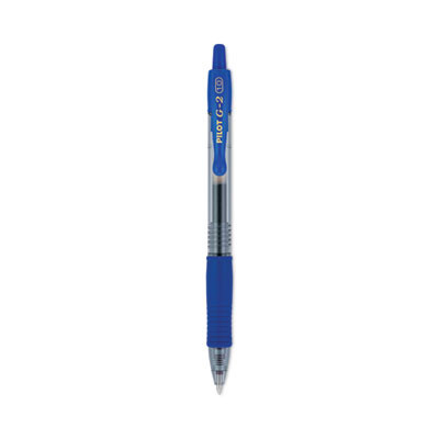 G2 Premium Gel Pen, Retractable, Bold 1 Mm, Blue Ink, Smoke/Blue Barrel, Dozen