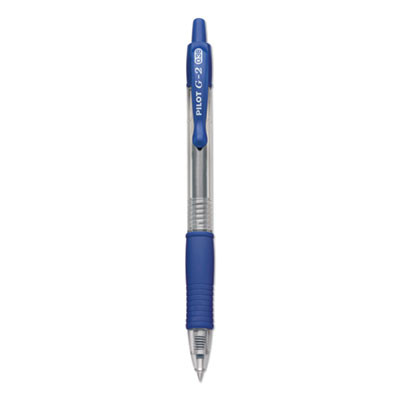 G2 Premium Gel Pen Convenience Pack, Retractable, Extra-Fine 0.38 Mm, Blue Ink, Smoke/Blue Barrel, Dozen