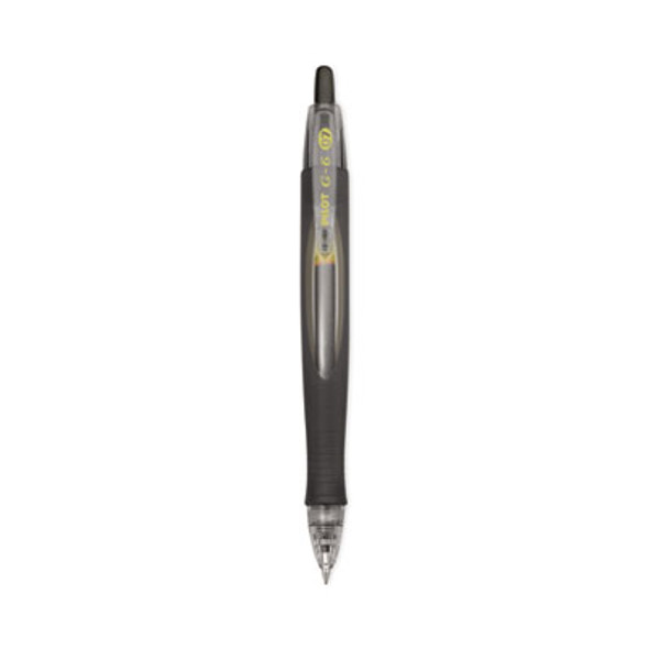 G6 Gel Pen, Retractable, Fine 0.7 Mm, Black Ink, Black Barrel