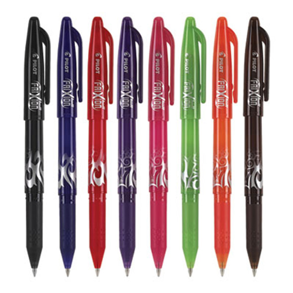 Frixion Ball Erasable Gel Pen, Stick, Fine 0.7 Mm, Assorted Ink And Barrel Colors, 8/Pack