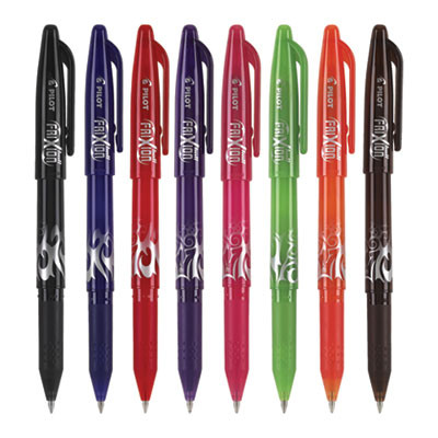 Frixion Ball Erasable Gel Pen, Stick, Fine 0.7 Mm, Assorted Ink And Barrel Colors, 8/Pack