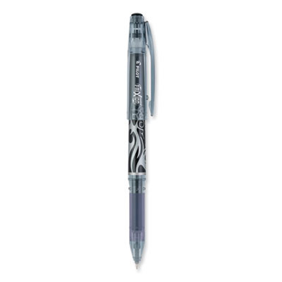Frixion Point Erasable Gel Pen, Stick, Extra-Fine 0.5 Mm, Black Ink, Black/Silver/Smoke Barrel