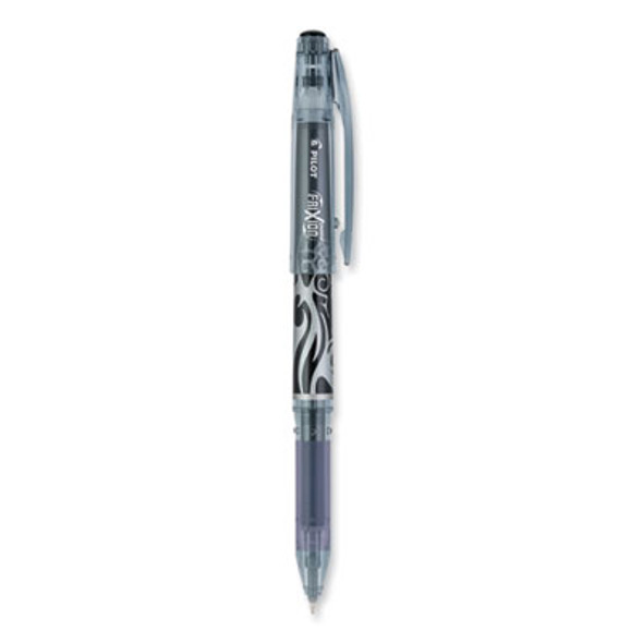 Frixion Point Erasable Gel Pen, Stick, Extra-Fine 0.5 Mm, Black Ink, Black/Silver/Smoke Barrel