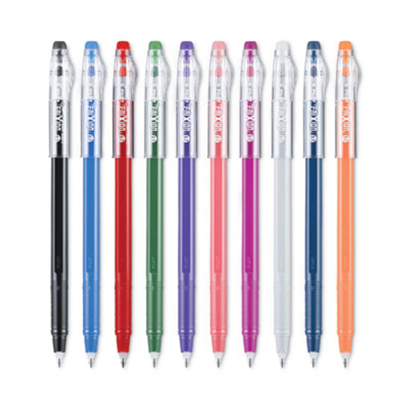 Frixion Colorsticks Erasable Gel Pen, Stick, Fine 0.7 Mm, Assorted Ink And Barrel Colors, 10/Pack