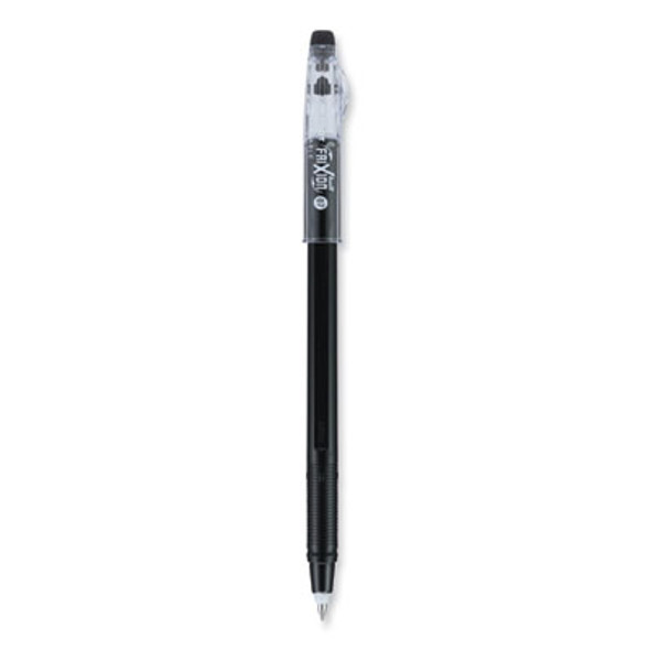 Frixion Colorsticks Erasable Gel Pen, Stick, Fine 0.7 Mm, Black Ink, Black Barrel, Dozen