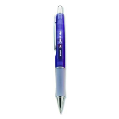 Dr. Grip Gel Pen, Retractable, Fine 0.7 Mm, Black Ink, Translucent Purple Barrel