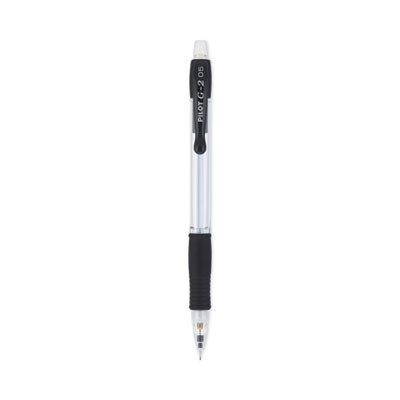 G2 Mechanical Pencil, 0.5 Mm, Hb (#2), Black Lead, Clear/Black Barrel, Dozen