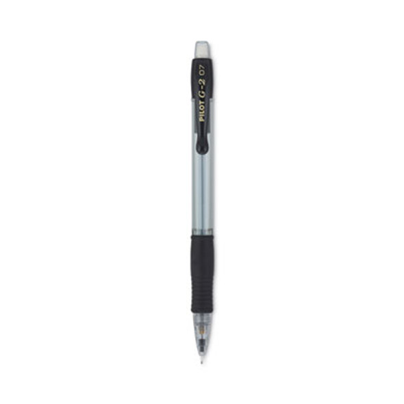 G2 Mechanical Pencil, 0.7 Mm, Hb (#2), Black Lead, Clear/Black Barrel, Dozen
