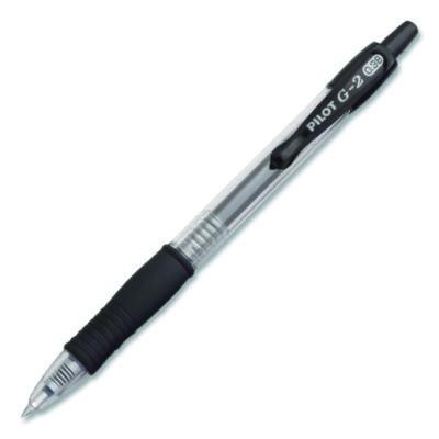 G2 Premium Gel Pen, Retractable, Extra-Fine 0.38 Mm, Black Ink, Clear/Black Barrel, 5/Pack
