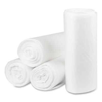 Eco Strong Plus Can Liners, 40 Gal, 1.35 Mil, 40" x 46", Natural, Perforated Roll, 100/Carton