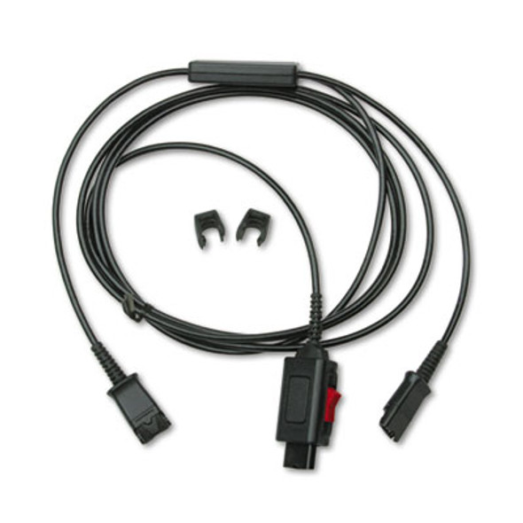 Y Splitter Headset Adapter For Training Purposes, Black