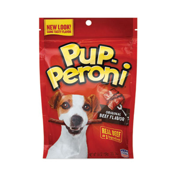 Original Beef Flavor Dog Snack Sticks, 8 Oz Pouch, 8/Carton