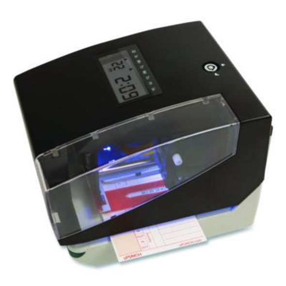 Digital Time Clock And Date Stamp Bundle, Digital Display, Black