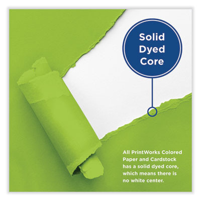Color Cardstock, 65 Lb Cover Weight, 8.5 x 11, Emerald Green, 250/Ream