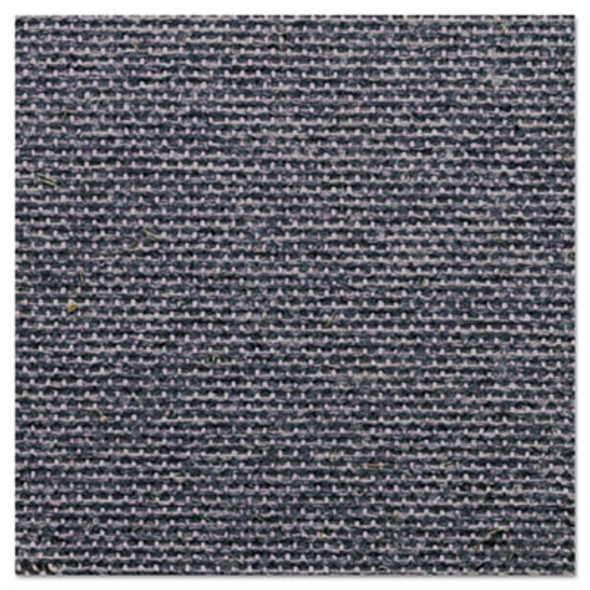 Enclosed Indoor Fabric Bulletin Board With Three Hinged Doors, 72" x 48", Gray Surface, Graphite Gray Aluminum Frame