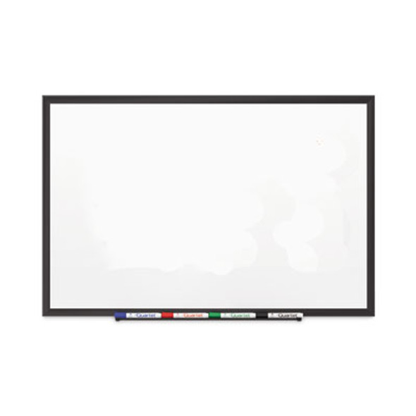 Classic Series Porcelain Magnetic Dry Erase Board, 36" x 24", White Surface, Black Aluminum Frame
